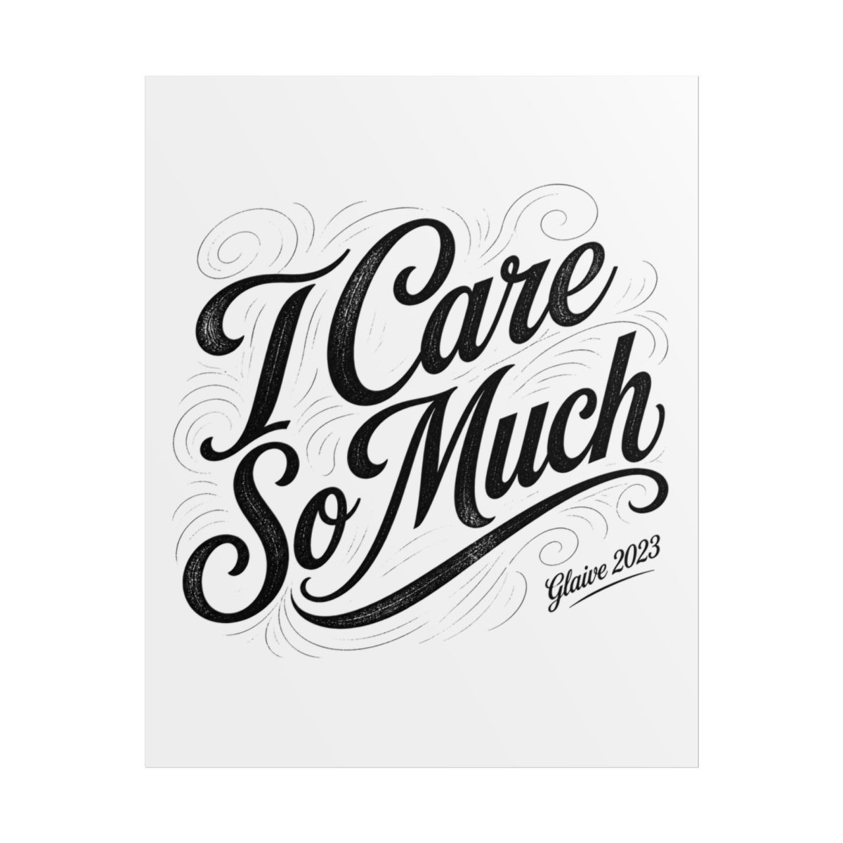 Glaive "I Care So Much" Poster