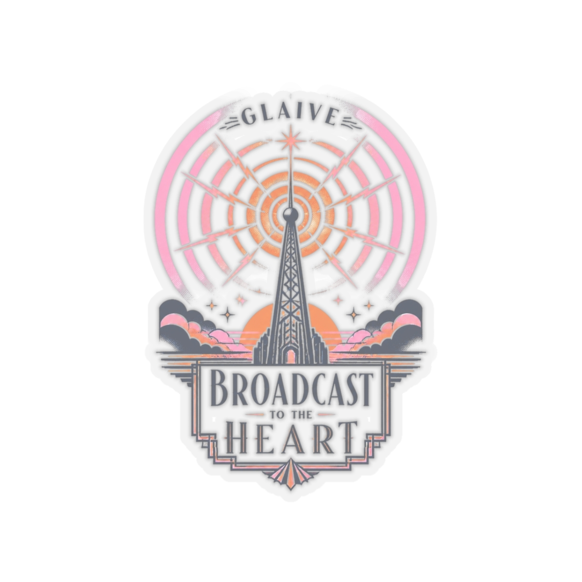 Glaive "Broadcast to the Heart" Sticker